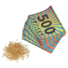 Running Bib Number 7x6 Inch, 1-500 Wheat Ears Waterproof Competitor Number