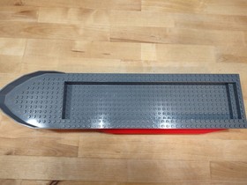 LEGO City #7207: Firefighter Boat Hull ONLY - Partial Stickers - Used