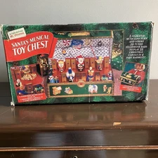 Vintage Mr. Christmas Santa's Musical Toy Chest 1994 -Animated 35 Songs READ