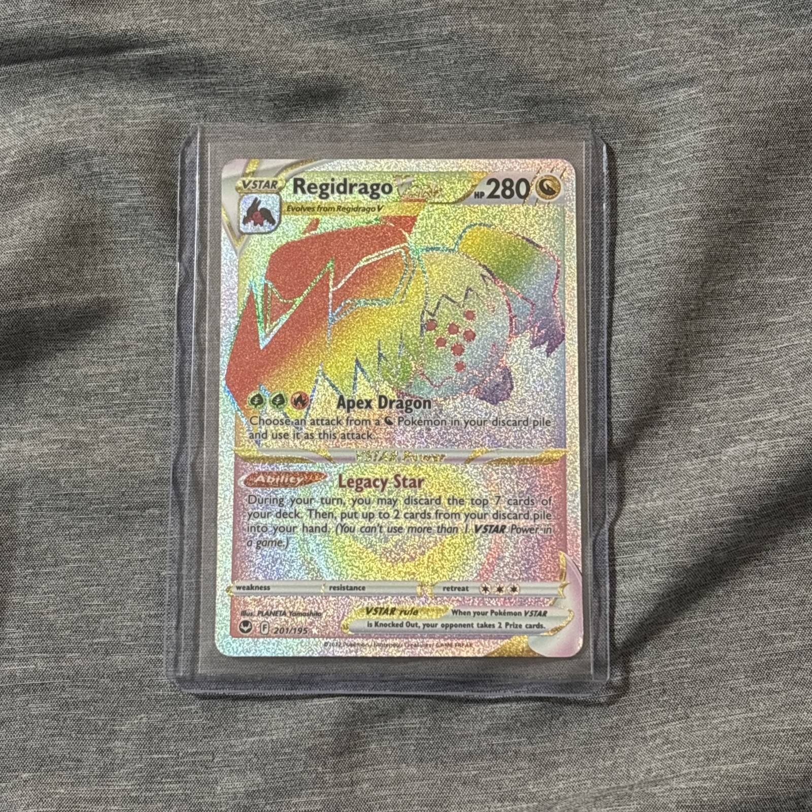 Regidrago VSTAR (Secret) 201/195 Swsh12: Sword & Shield Silver Tempest Holo NM