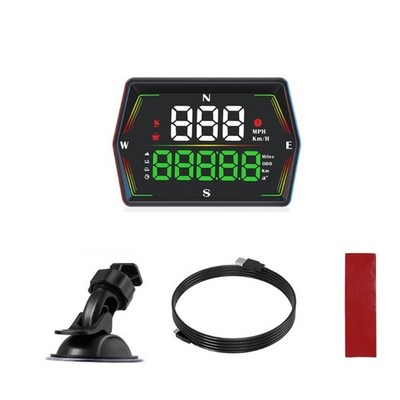 Map Enabled Vehicle Speed Monitor HUD with Automatic Brightness Control System