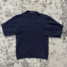 Roberto Cavalli Sweater Wool Cashmere Crewneck Logo Pullover