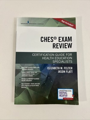 CHES EXAM REVIEW  CERTIFICATION GUIDE FOR HEALTH EDUCATION SPECIALIST BOOK