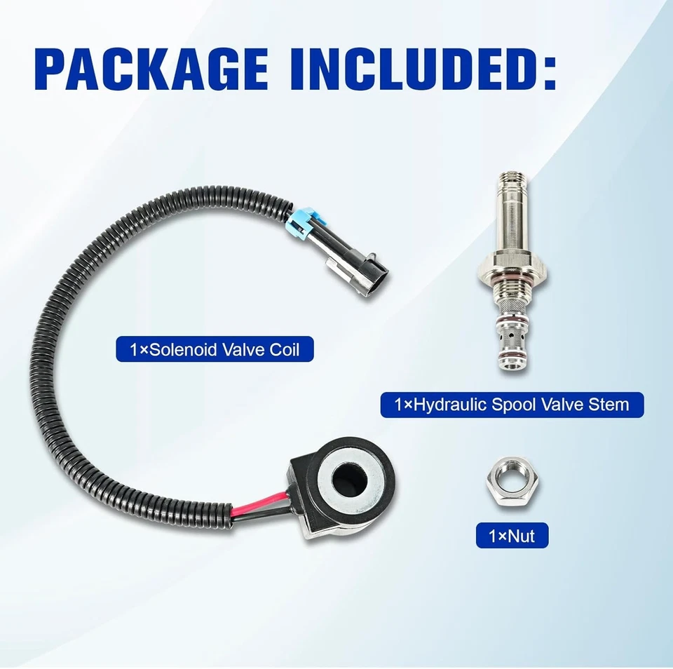 Solenoid Valve Coil and Hydraulic Spool Valve Stem Element Kit Compatible wit... - Image 2 of 4