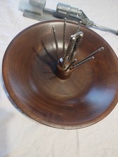 Walnut Bowl With Vintage Nutcracker Has All Pics And Is In Great Shape