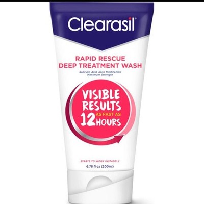 Clearasil Rapid Rescue Deep Treatment Acne Face Wash (6.78 floz) Maximum Strengh