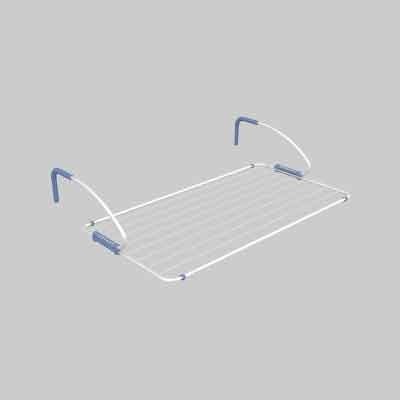 Stendibiancheria da Balcone POLAR 100 | Acciaio e Resina | 110x55x28h