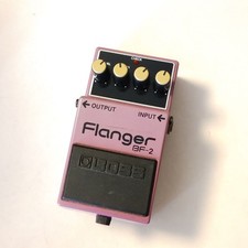 BOSS BF-2 Flanger Guitar Effects Pedal Tested with AC Adapter One Replaced Screw