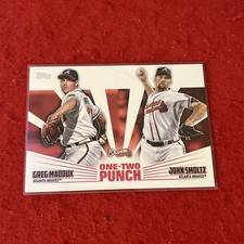 2023 Topps “One-Two Punch” GREG MADDUX / JOHN SMOLTZ Insert Card #12P-20   NM-MT