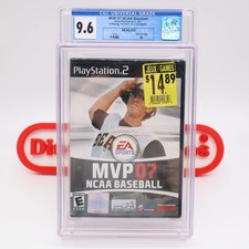 PS2 PlayStation 2 MVP 07 2007 NCAA BASEBALL - CGC GRADED 9.6 A+! NEW & Sealed!