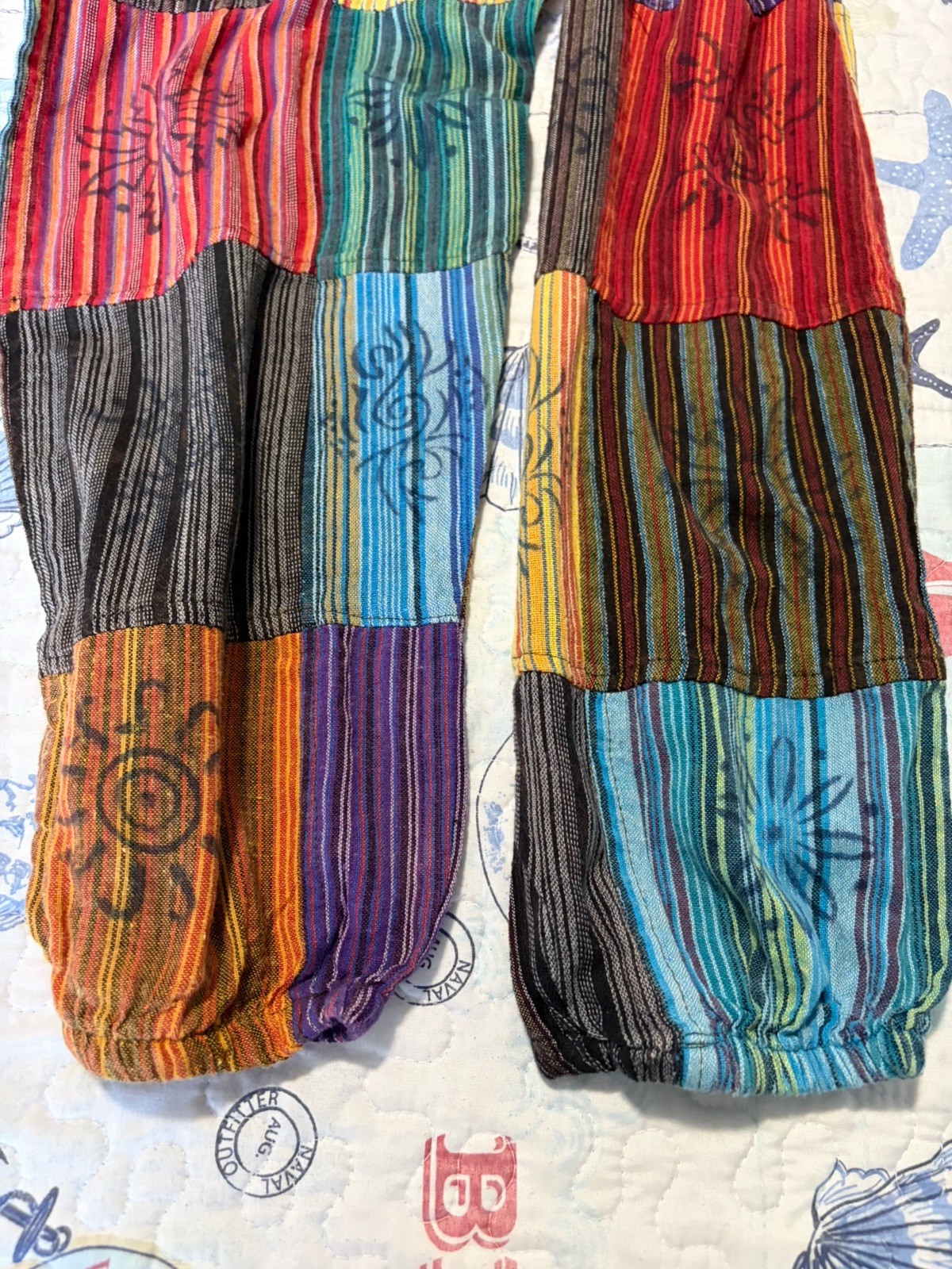 Rising International 100% Cotton Patchwork Overal… - image 9