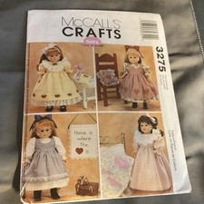 McCall s 18 Doll Clothes Pattern Uncut 3275