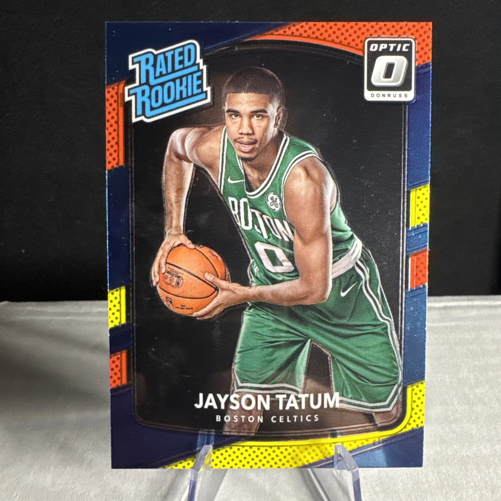 2017-18 Panini Donruss Optic JAYSON TATUM Rated Rookie #198 Red & Yellow RC