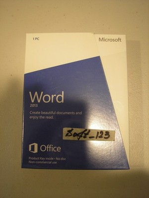 MS Microsoft Office  Word 2013 Full English Retail Boxed Version PKC =SEALED=