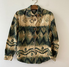 Vintage Circle T by Marilyn Lenox Western Long Sleeve Button Shirt Womens Large