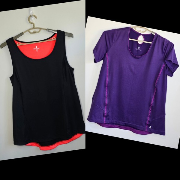 TAKING SHAPE TS plus sz XS (14) Gym Sport Tee Activewear Tops Set Of 2