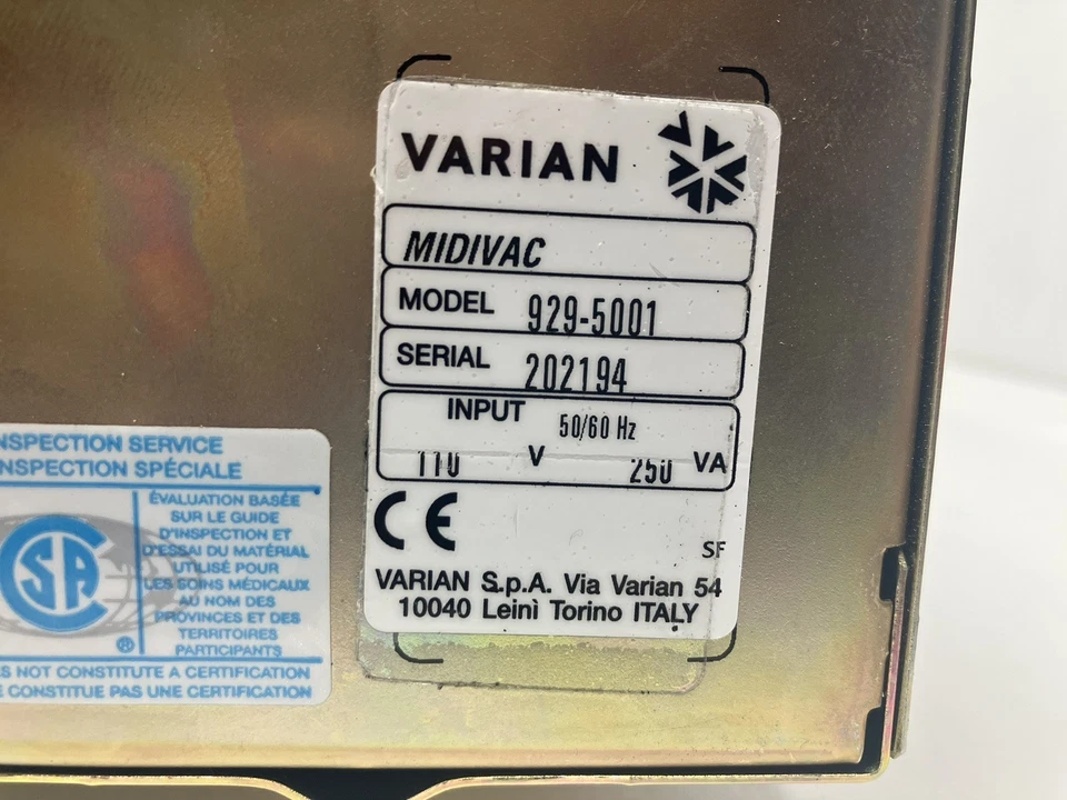 Varian 929-5001 Midivac ION Pump Controller - Image 2 of 4