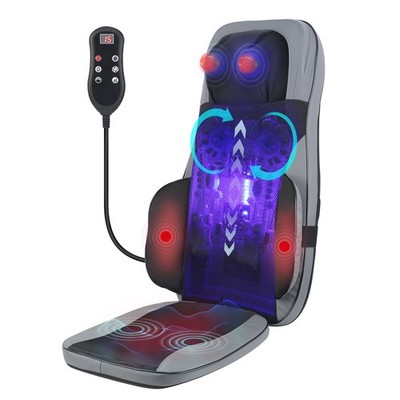 Massagesitzauflage Nacken Rückenmassage Shiatsu Massageauflage mit Wärmefunktion