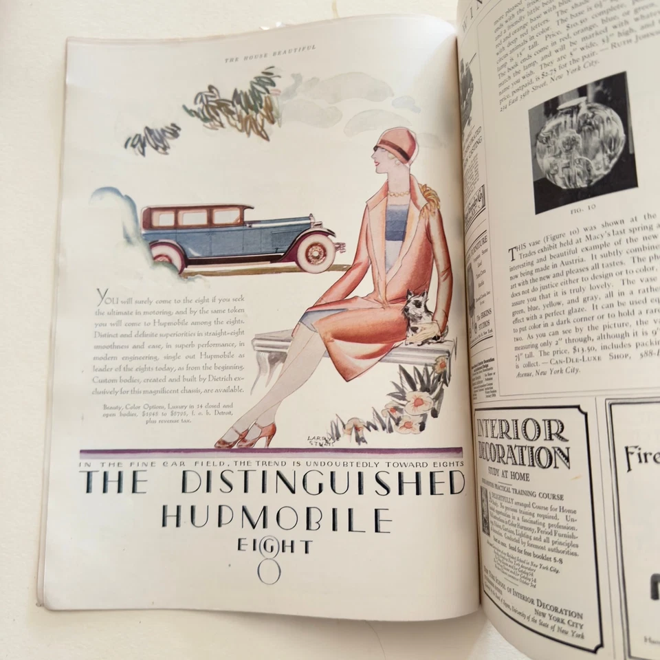 RARE Harold Sichel Cat Cover Art “House Beautiful” September 1927 Entire Issue - Image 4 of 4