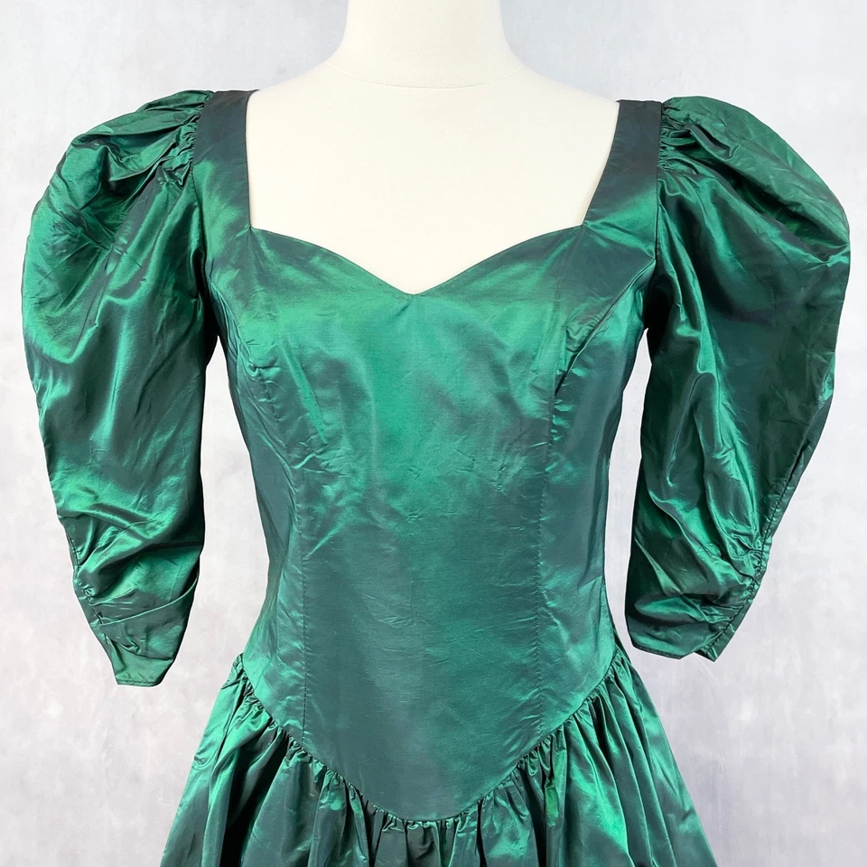 VTG 80s Alfred Angelo Womens Dress Small HoCo Formal Prom Coquette Party Holiday - Image 4 of 4