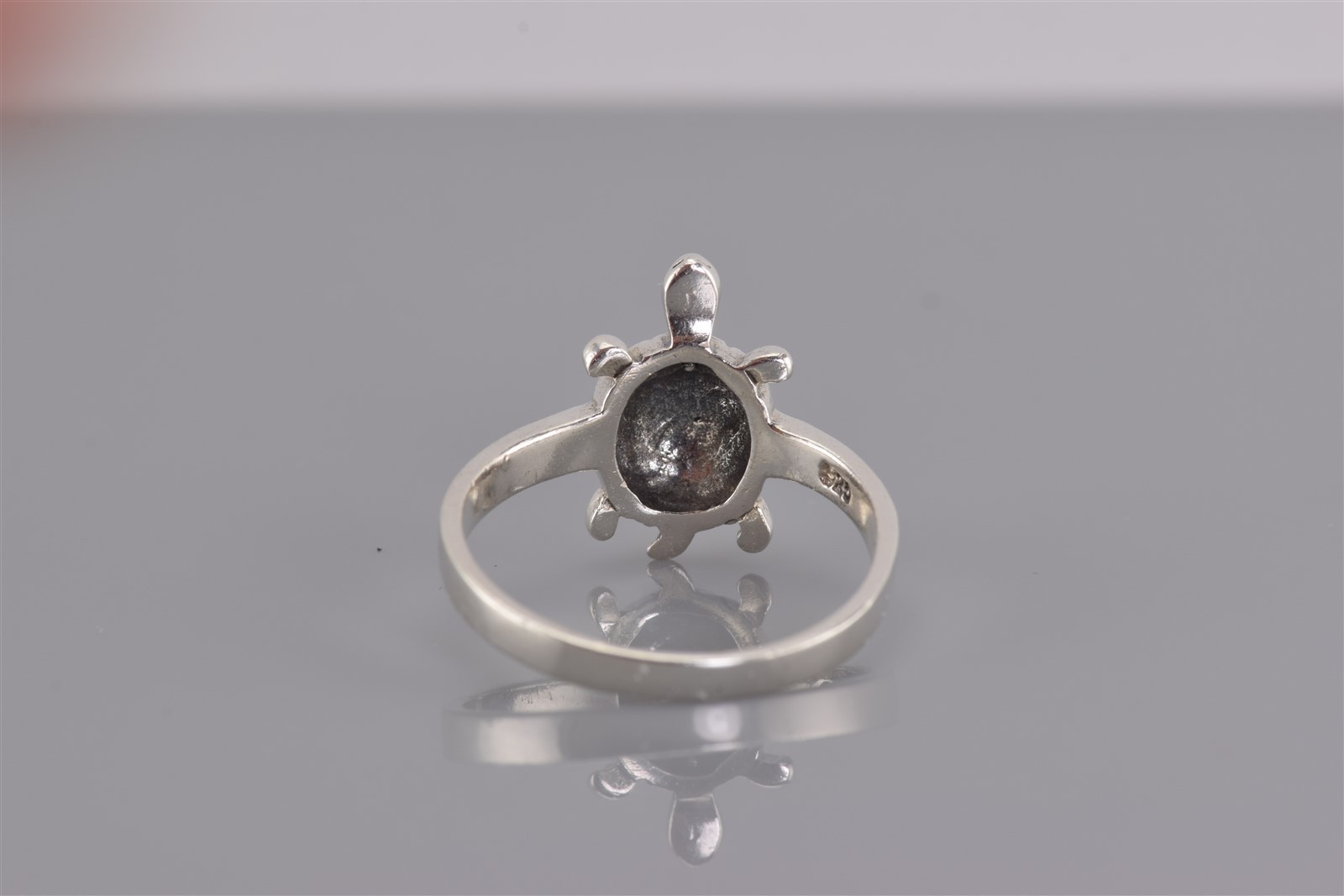 Sterling Silver Dimensional Turtle Tortoise Band … - image 4