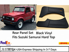Suzuki Samurai Jimny Sj410 Sj413 Rear Door Panel Set Black Short Hard Top