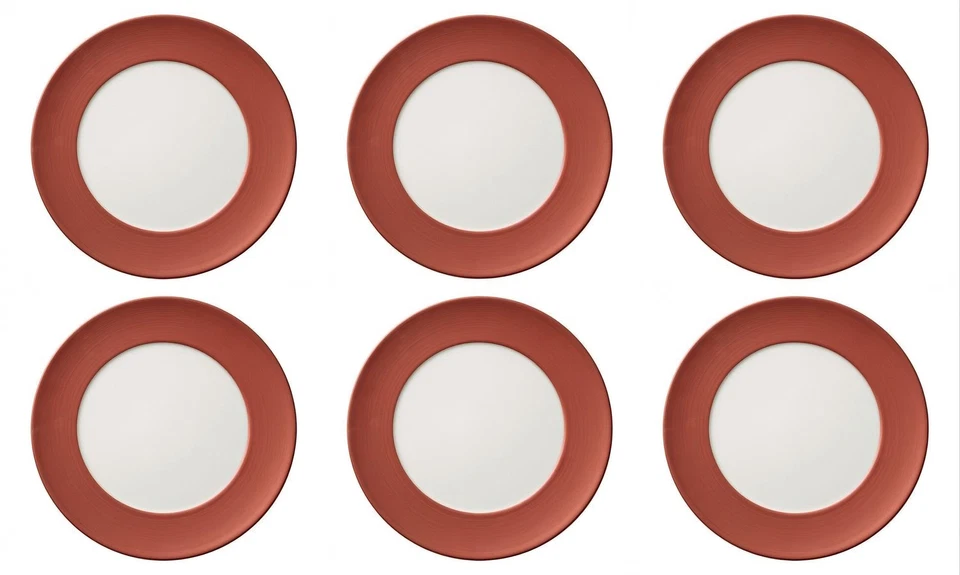 Villeroy & Boch Manufacture Glow 6er Set Gourmetteller D. 32cm Porzellan