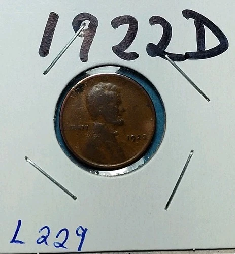 1922D Lincoln Cent / Very Good VG / Low Shipping / Coin #L229