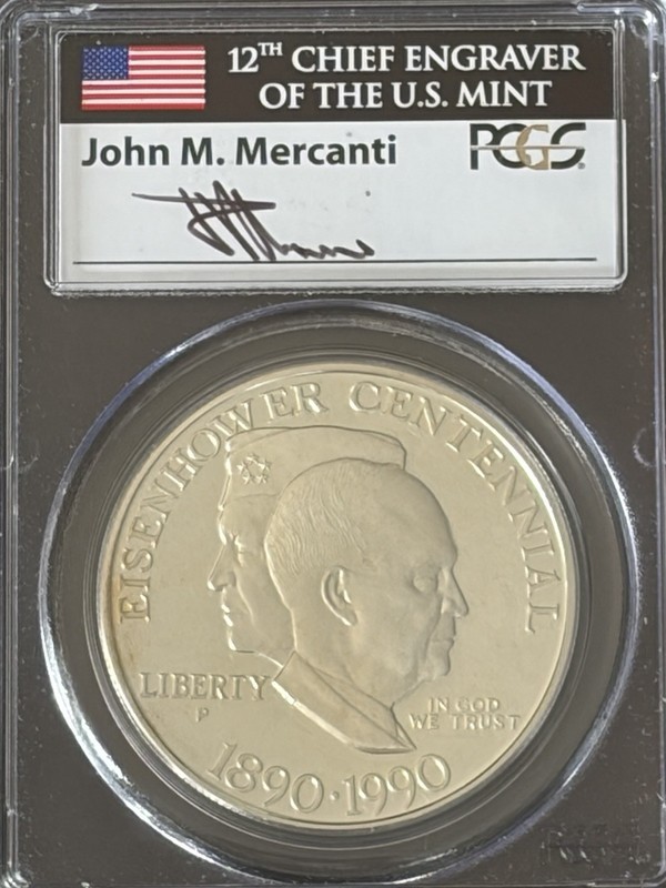 1990 P 90% Silver PCGS PR69 DCAM $1 