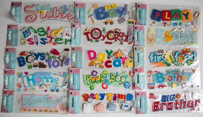 Jolee's Scrapbooking Stickers, BABY TITLE Theme, You Pick, some Rare!