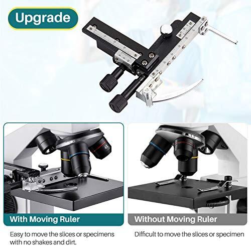 MAXLAPTER 2000x Microscope règle Mobile à LED de Microscope Optique de Laboratoi - Photo 5/7