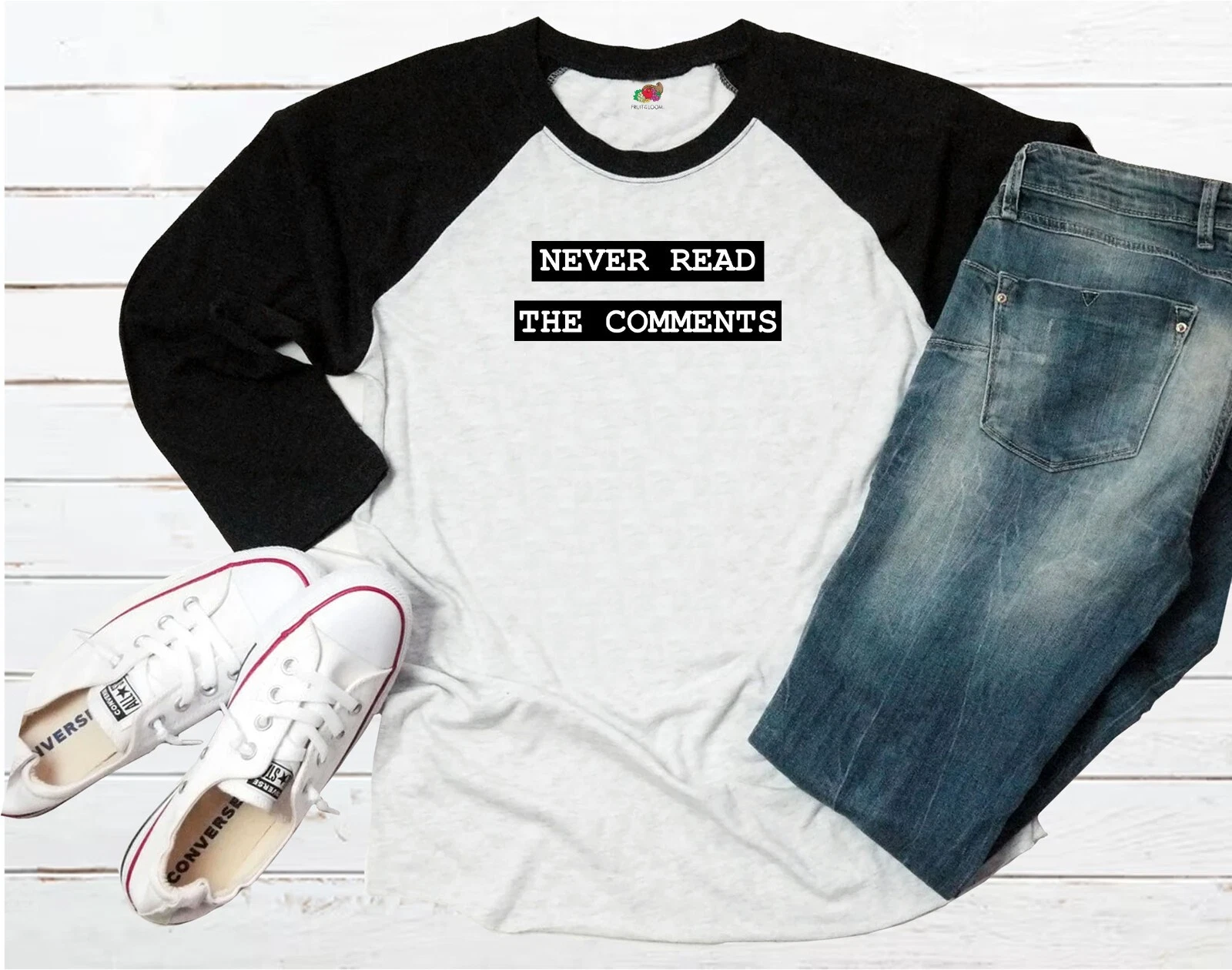Never Read The Comments Influencer Unisex T-Shirt Baseball Tee