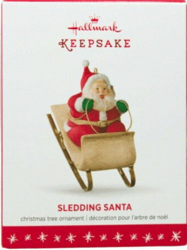 Hallmark 2016 - trineo Santa - diseñado por Mary Hamilton - como nuevo en caja - Imagen 2 de 2