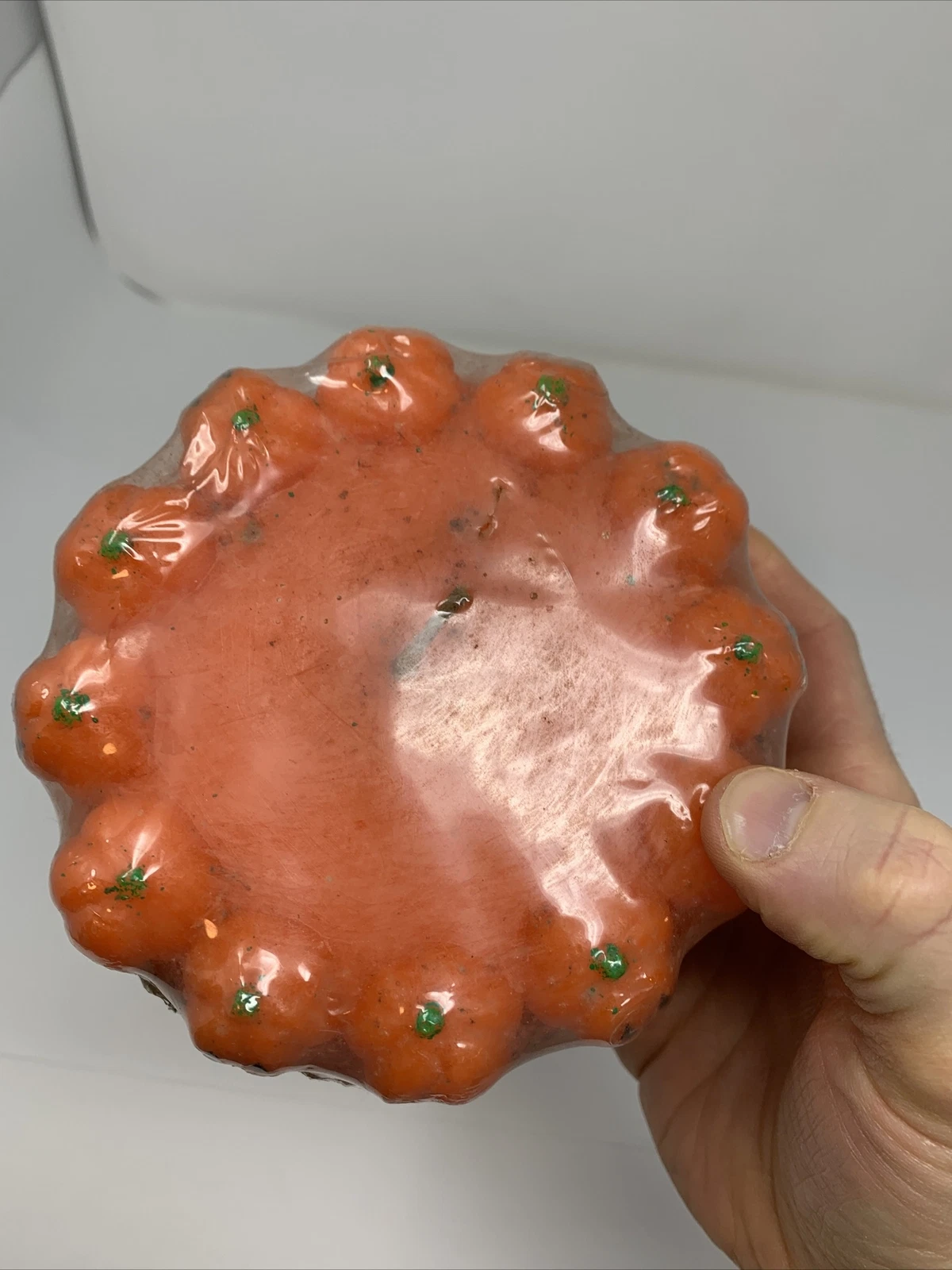 Vintage TAMCO Wax Pumpkin Candle 5”x3.5” New In Plastic COOL DESIGN!! image 10
