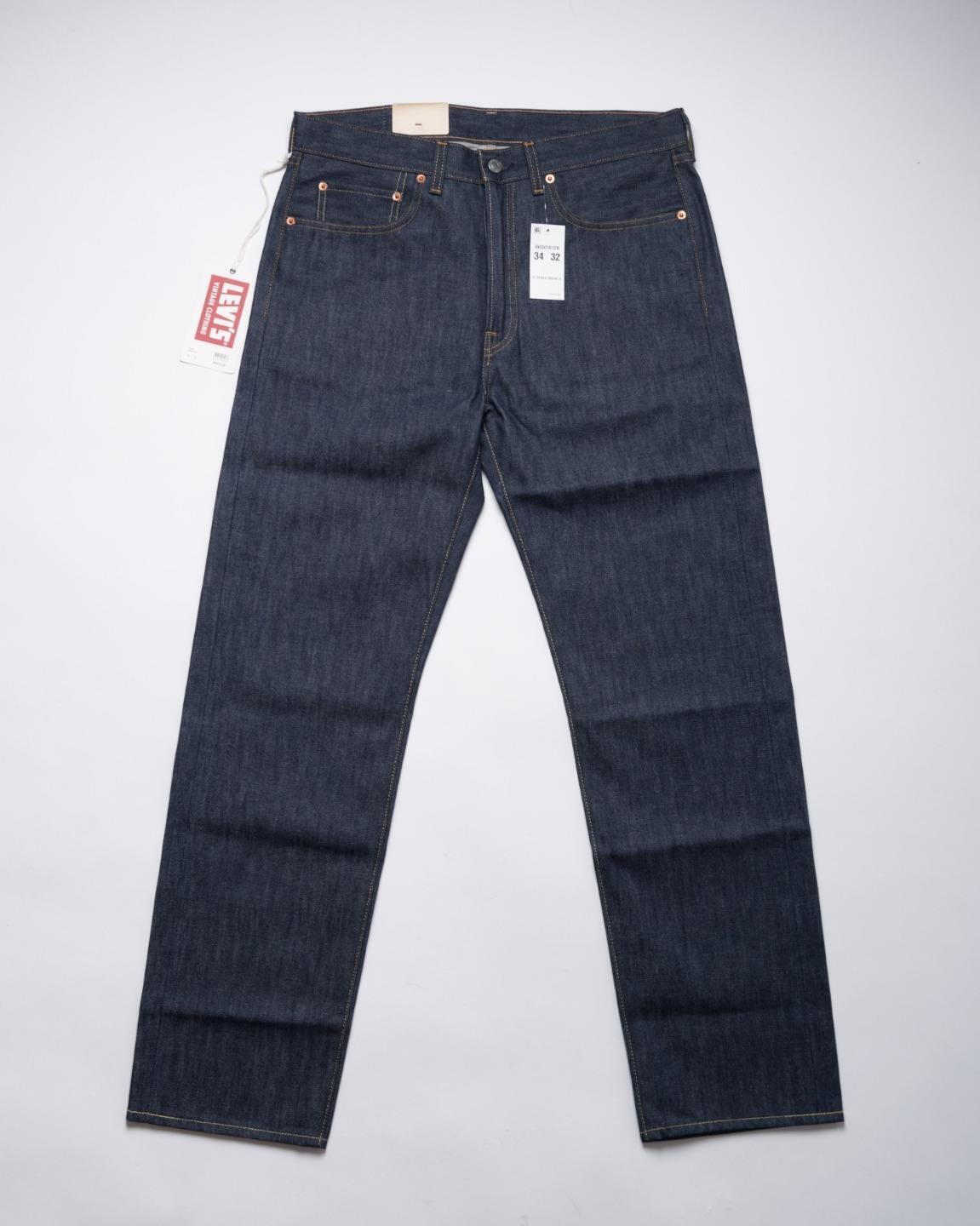 LVC Levi’s Vintage Clothing Big E 1966 501 XX Raw Selvedge Denim Jeans  34X34 USA