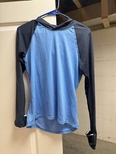 Nike BLUE Dri Fit Running Hooded Long Sleeve S