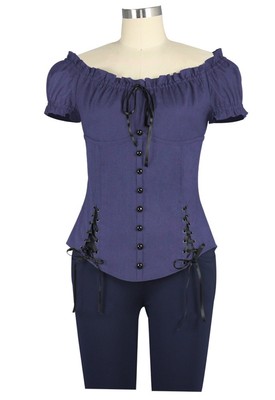 peasant top with corset