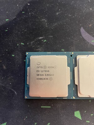 Zwei stück    Intel  Xeon  Prozessor E3-1270 v6 8 MB Cache, 3,80 GHz SR326