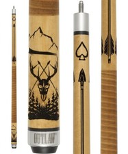 Outlaw Original OL57 Mountain and Cowskull Pool Cue
