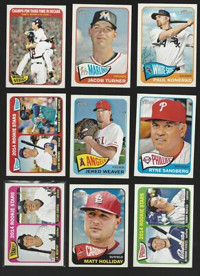 2014 TOPPS HERITAGE #'s 250-500  (STARS, ROOKIE RC's, SPs) - WHO DO YOU NEED!!!