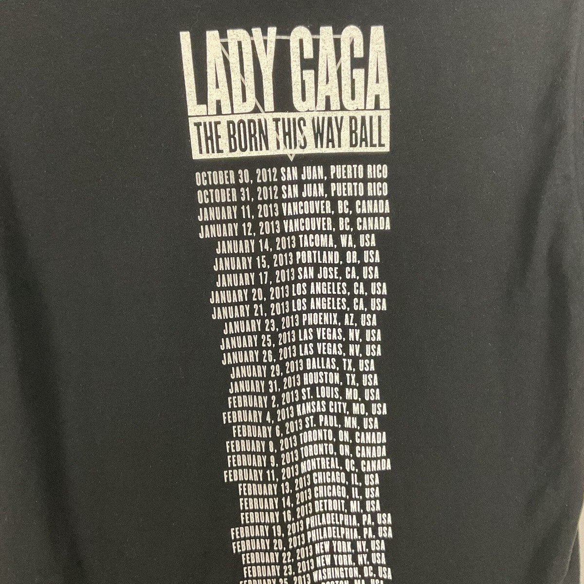 LADY GAGA BORN THIS WAY BALL T 2012 Lサイズ Lady Gaga BORN THIS WAY BALL 2012 JAPAN LIVE Tour Program