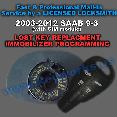 Coque Clé Télécommande Plip 4 Boutons pour Saab 93 95 9.3 9.5 9-3 9-5