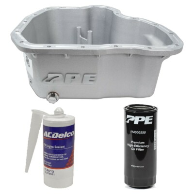 #ad PPE Raw Deep Oil Pan amp; Filter With ACDelco RTV Sealant For 11 16 6.6L Duramax $379.99