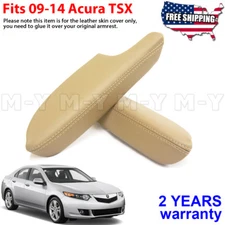 Fits 2009 2010 2011-2014 Acura TSX Front Door Panels Armrest Vinyl Cover Beige