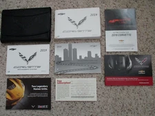 2019 Corvette GM Factory Original Owners Manual Set Complete Near Mint Blank