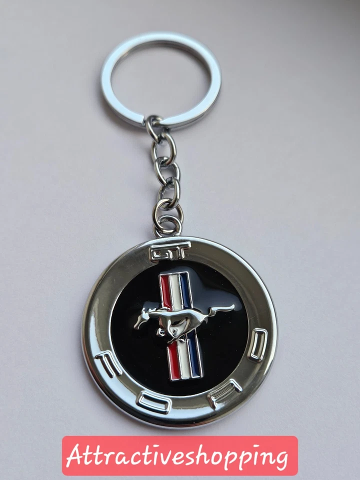 Ford Mustang porte clés lot de deux logo double face neuf sous blister - Photo 4/4