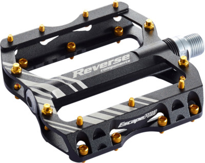Reverse Escape Pro Flat Fahrrad Pedal schwarz/gold