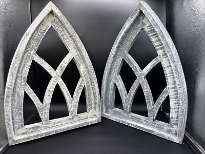 Farmhouse Arch Wood Windows Gothic Frame Rustic Cathedral NEW