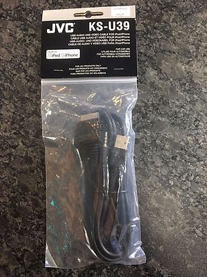 JVC KS-U39 iPod/iPhone Audio/Video USB Cable FOR Select JVC Car Receivers NEW