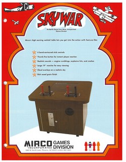 Sky War Mirco Games Video Arcade Flyer / Brochure / Ad